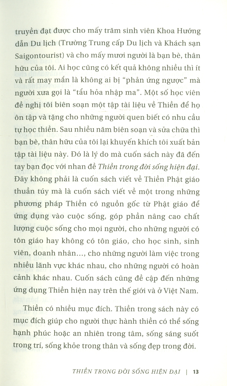 Thiền Trong Đời Sống Hiện Đại