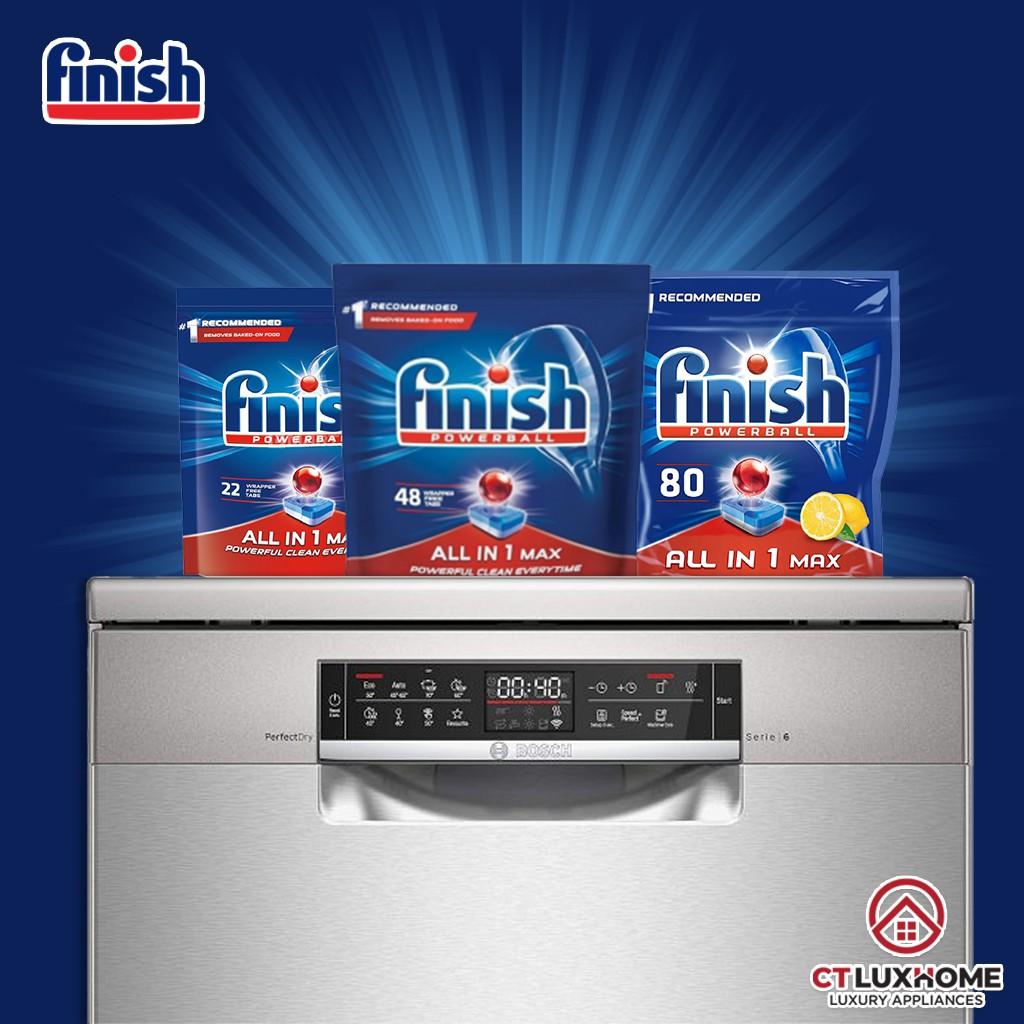 Viên rửa chén bát Finish All In One Max loại 22 viên, 48 viên, 80 viên