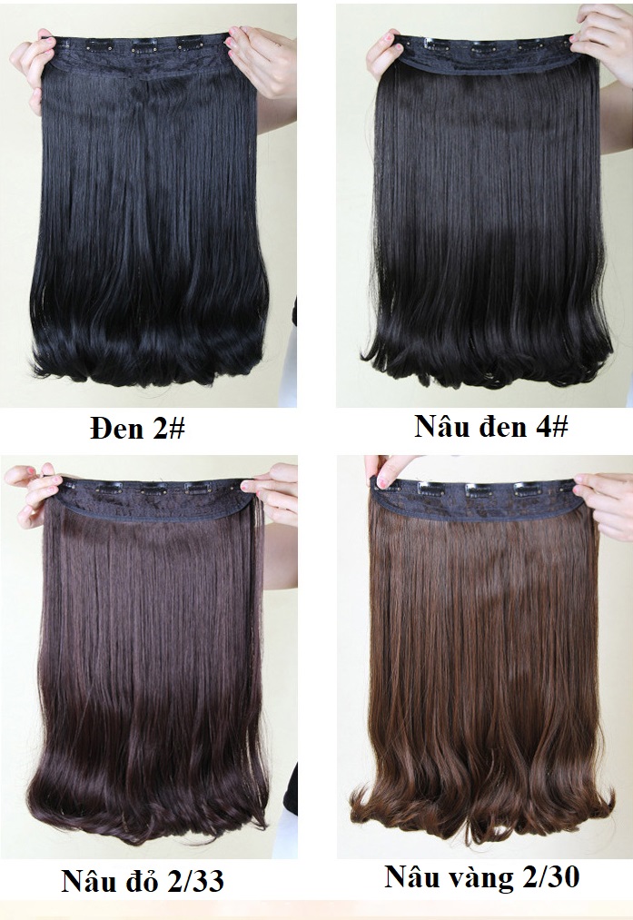 Kẹp 5 phím cụp HT150 FREESHIP kẹp dải nửa đầu, tóc giả kẹp nửa đầu, tóc giả nữ