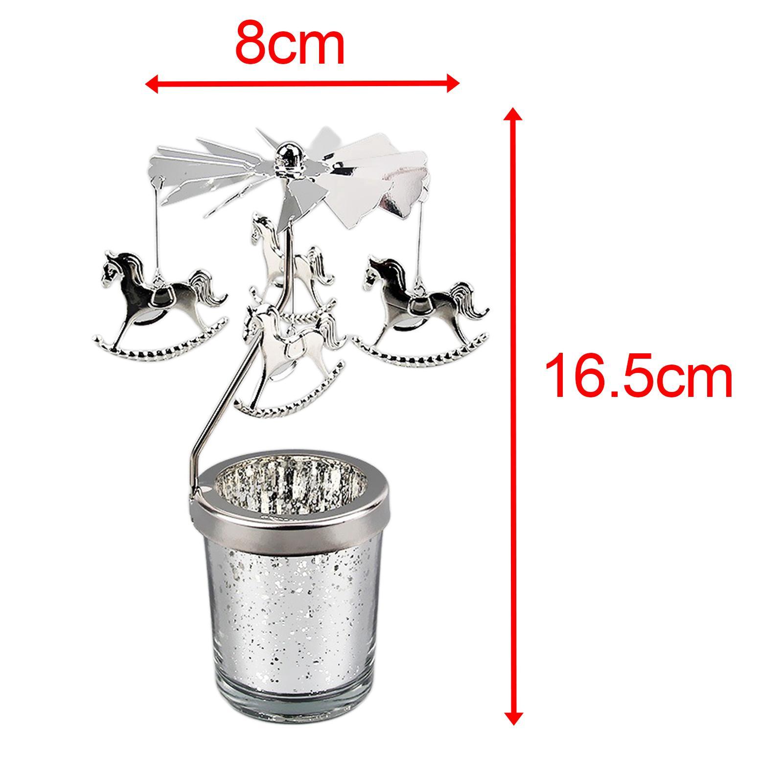 Metal Rotary Candle Holder Candlestick Tealight Holder for Table Xmas Wedding Home Decoration