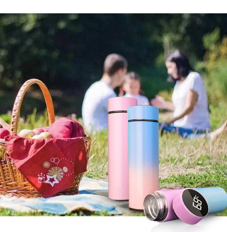 Thông Minh Bình Giữ Nhiệt Inox Cốc Màn Hình Hiển Thị Nhiệt Độ Máy Hút Bình Ô Tô Du Lịch Canh Cốc Cà Phê Giữ Nhiệt Nước