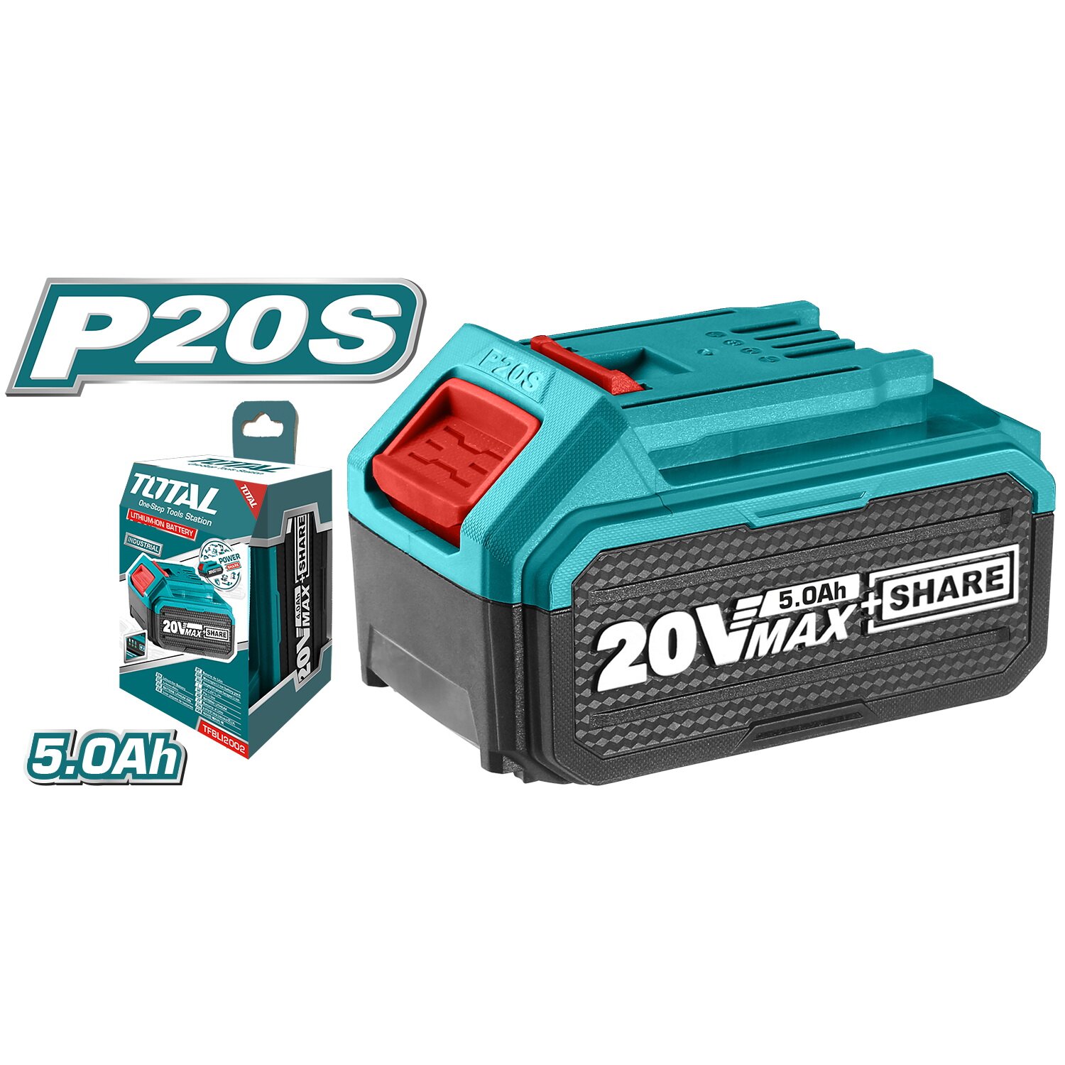 Pin Lithium-Ion 20Vx5.0Ah total TFBLI2053