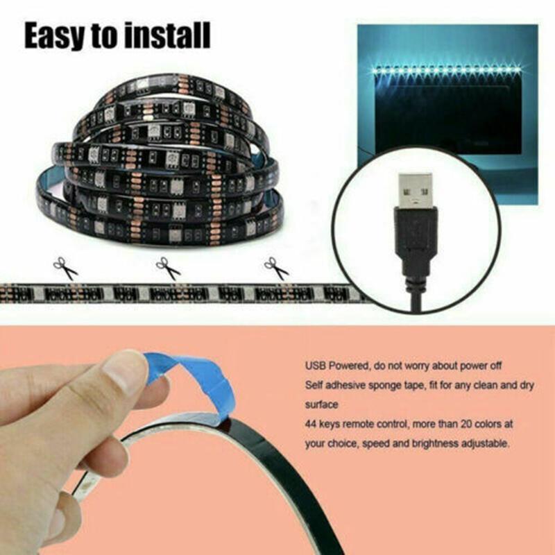 Dải Đèn Led 5050 5vrgb Nhiều Màu Sắc Kết Nối Bluetooth