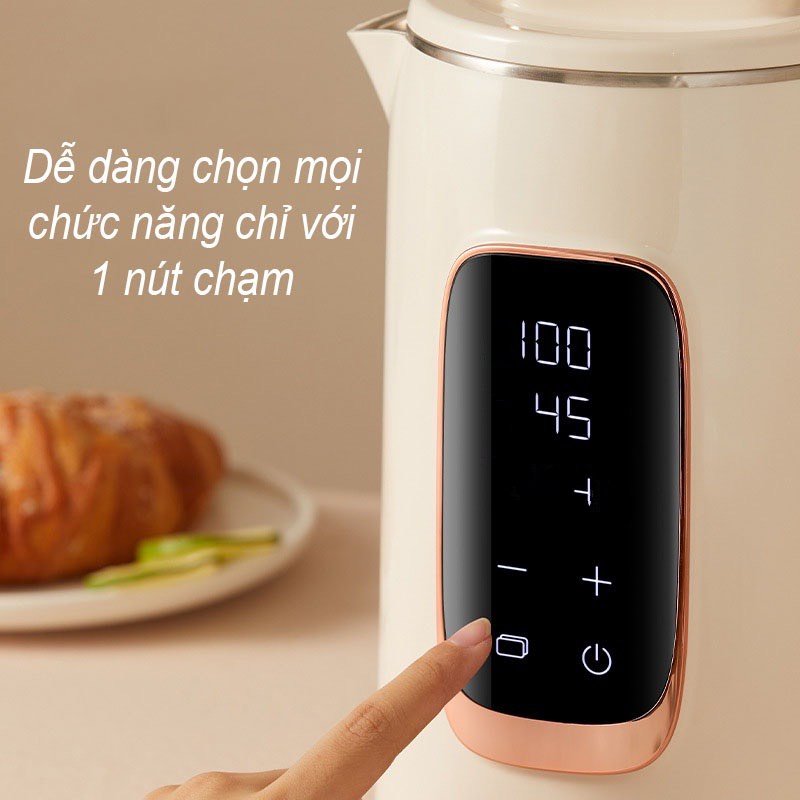 Ấm đun nước siêu tốc khử Clo trong nước giữ nhiệt 48H GUESMI NTC cảm ứng cao cấp - tiết kiệm điện