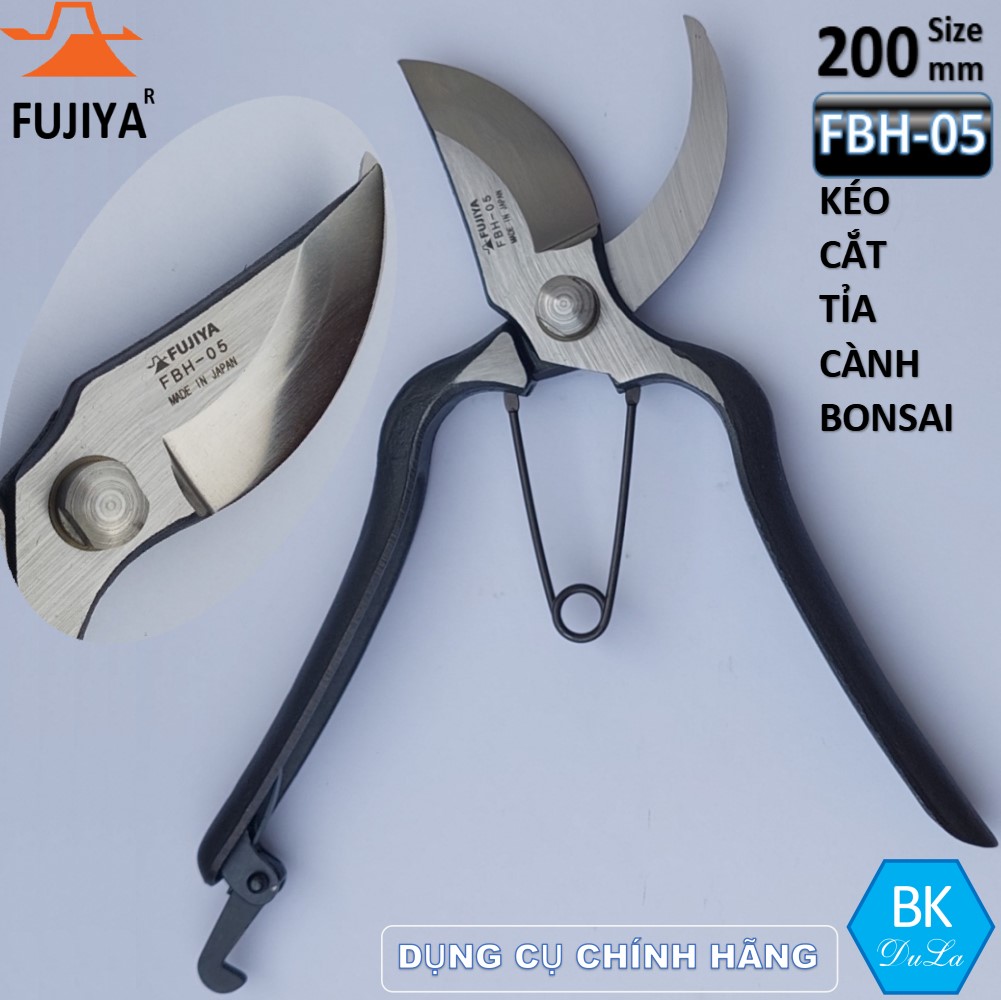 Kéo cắt tỉa cành Bonsai 200mm FUJIYA FBH-05 GENUINE