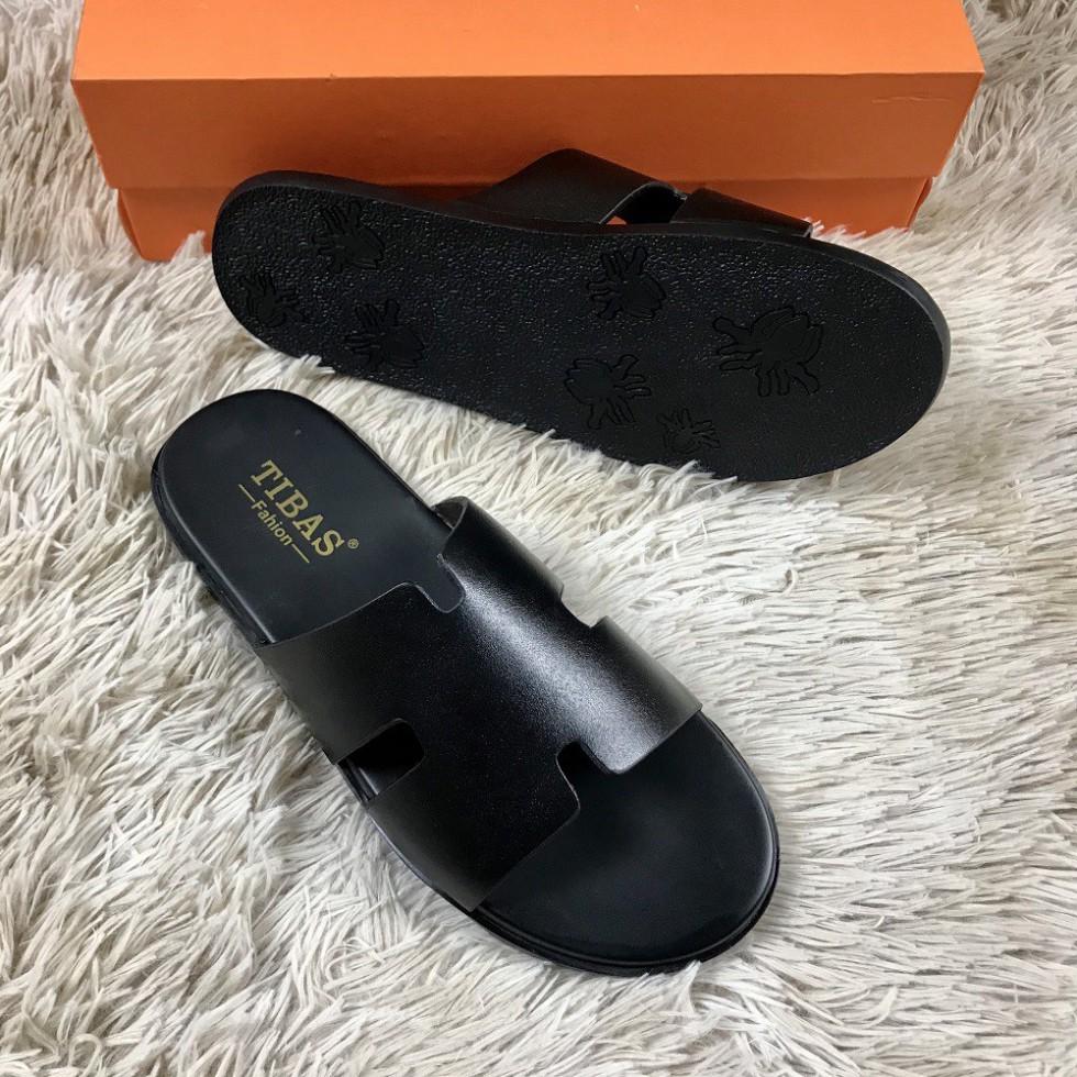 Dép Quai Ngang️Free Ship️ Dép Da Thật 100% - Bảo Hành 12 Tháng