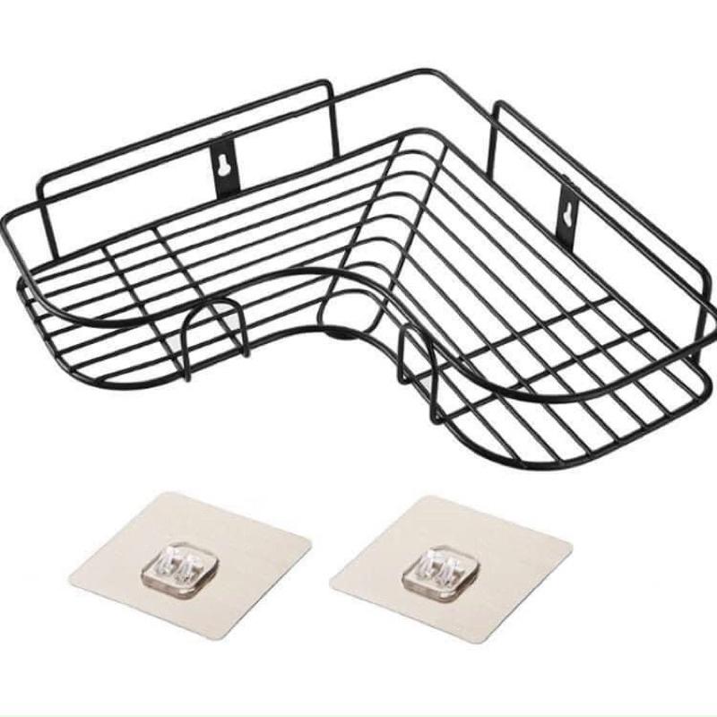 Kệ dán góc tường siêu chắc phòng tắm, nhà bếp cực tiện lợi