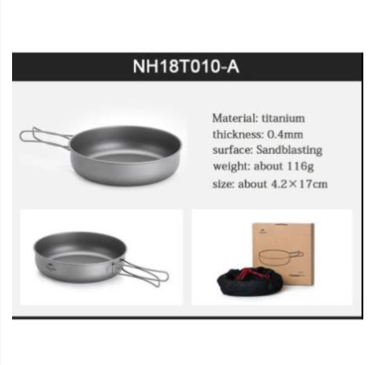 Chảo Dã Ngoại Titanium NatureHike TJP01 – NH18T010-A