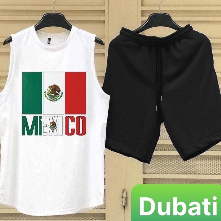 SET ĐỒ BỘ BA LỖ THỂ THAO MEXICO, ĐỒ BỘ MANG Ở NHÀ VÀ ĐI CHƠI, ĐỒ BỘ NAM PHONG CÁCH CAO CẤP- DUBATI FASHION