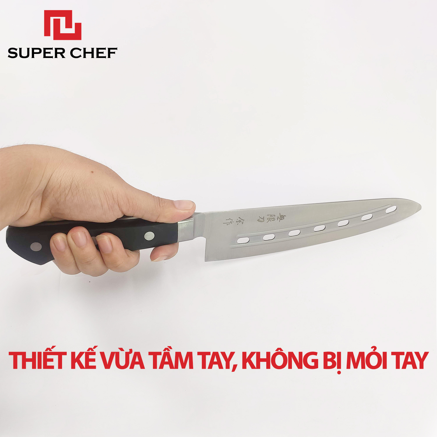 Bộ Dao Cán Nhựa Super Chef Sắc Bén, Siêu Bền Bỉ