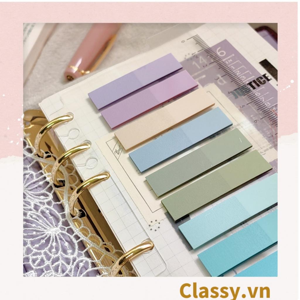 Tệp giấy note ghi nhớ Post-It Classy , màu pastel dễ thương tiện dụng; kích thước 4,6 * 1,5cm PK500