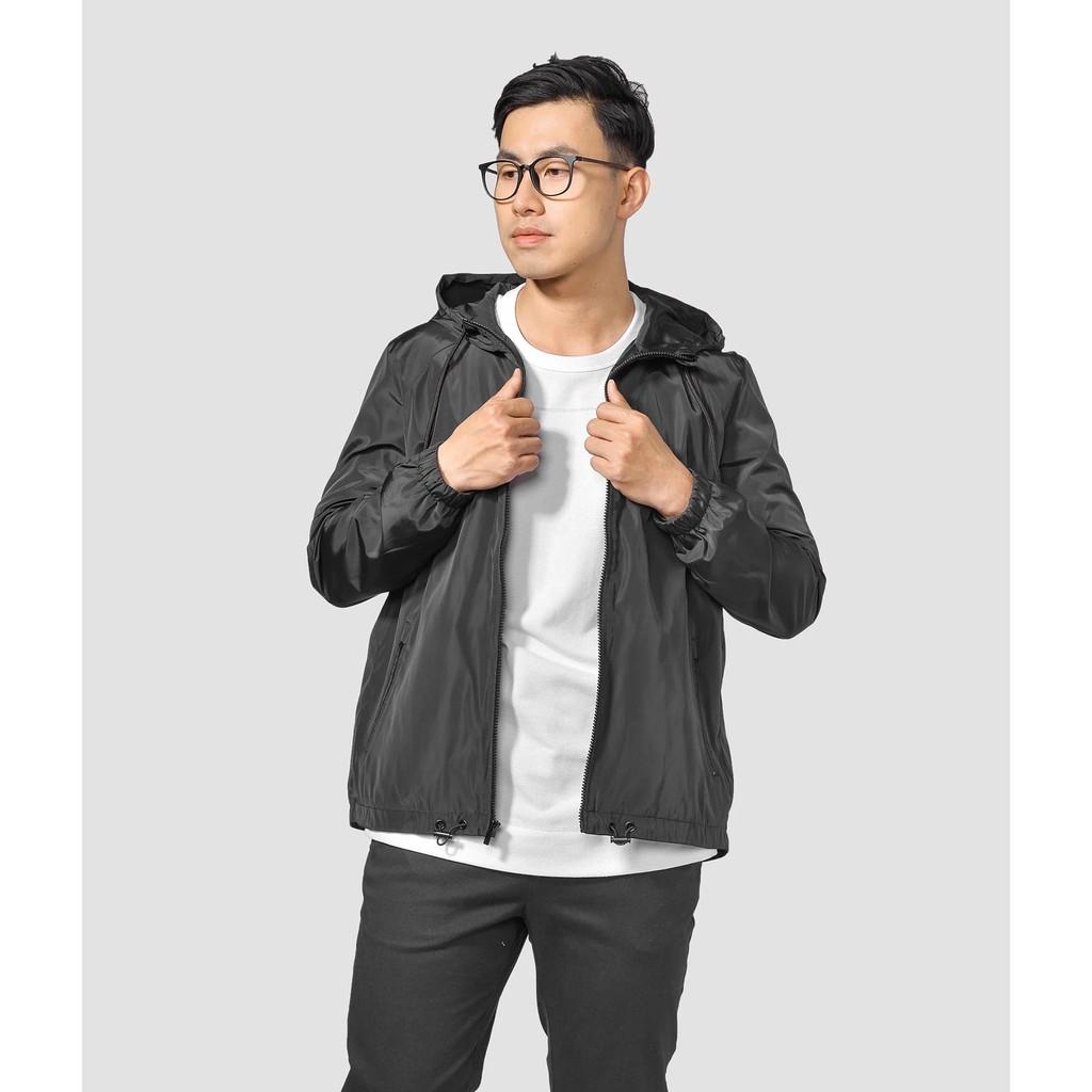 Áo khoác gió nam trơn có ly sau 3 màu - 10F20WJA007 shop LASTORE