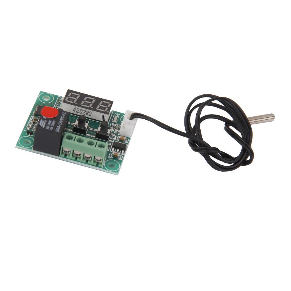 4 Pieces W1209 Digital Thermostat Temperature Control Switch Sensor Module