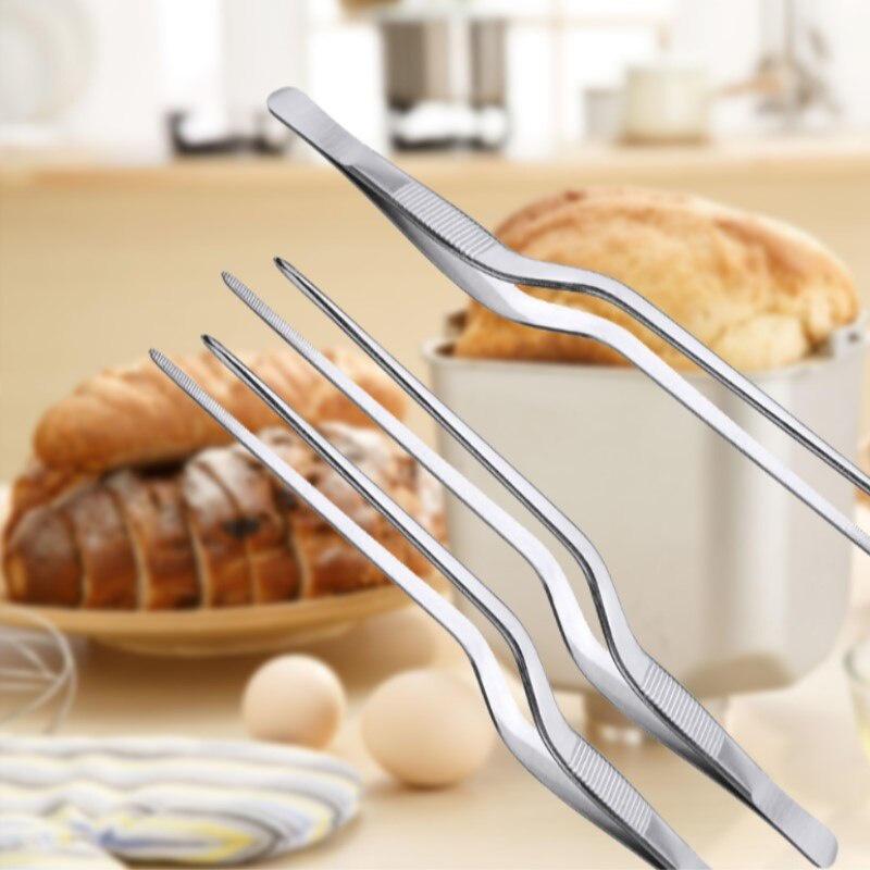 Kitchen Tongs Kitchen Utensils BBQ Tweezer Food Clip Kitchen Chief Tongs Stainless Steel For Picnic Barbecue Cooking Tools