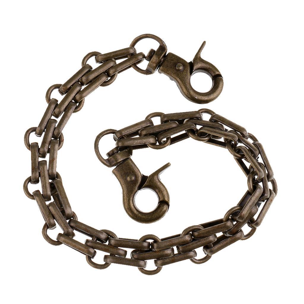 25cm Metal Purse Chain Strap Handle Shoulder Bag Replacement 2pc/set