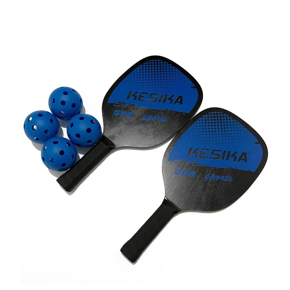 Pickleball Paddle Set Pickleball Rackets Ball Set 2 Rackets & 4 Pickleball Balls with Carrying Bag for Men Women