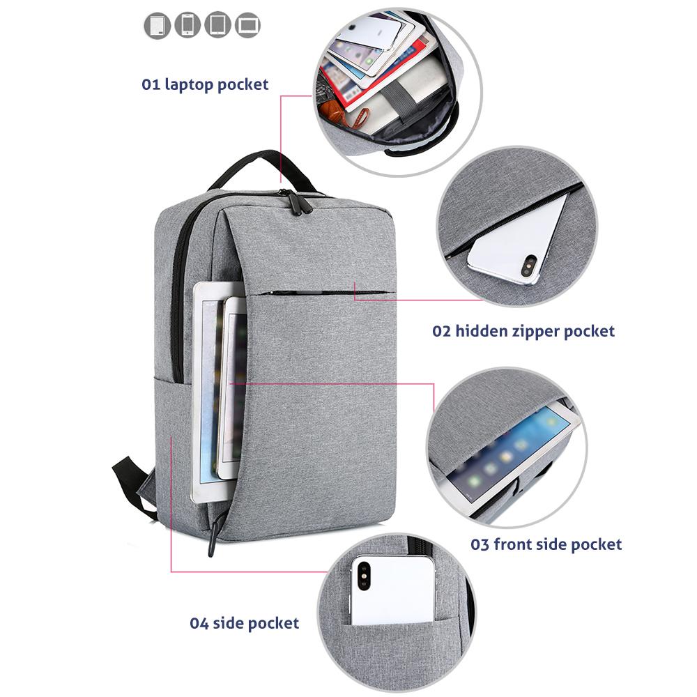 Cổng Sạc USB Laptop Du Lịch Ba Lô Bền Công Suất Lớn Kinh Doanh Riêng Biệt Ba Lô Phù Hợp Với 15/17 Inch Túi Máy Tính