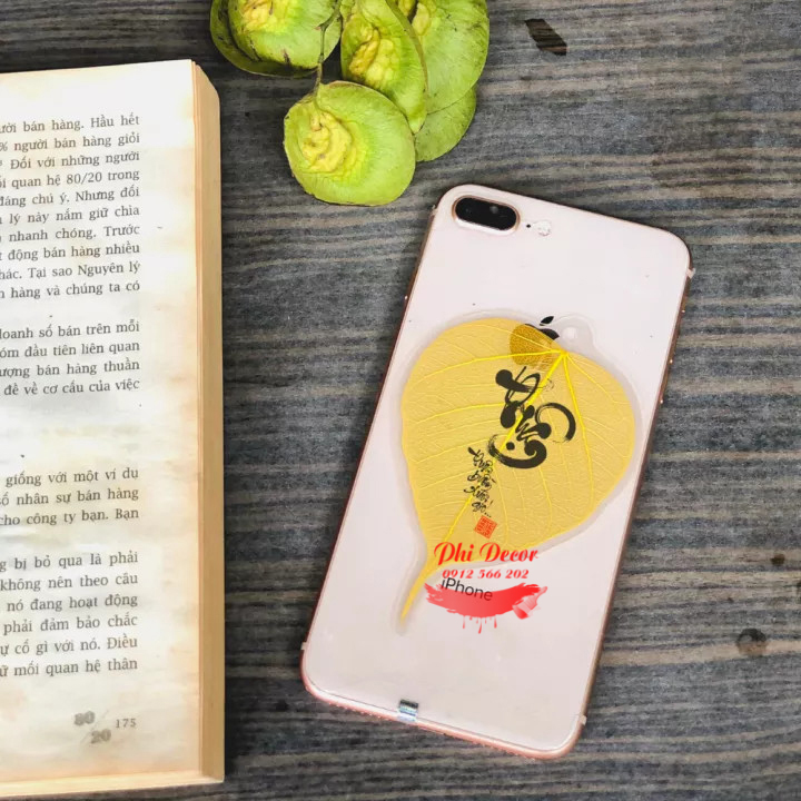 - Lá Bồ Đề Tài Lộc - Chữ THUẬN