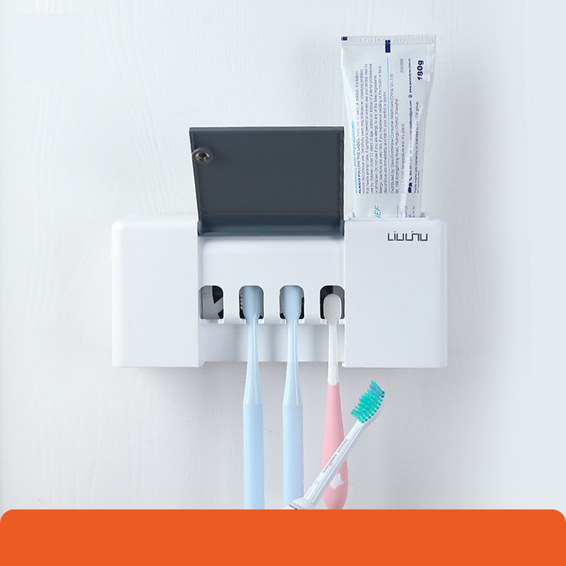Giá đỡ bàn chải đánh răng thông minh Xiaomi YouPin LIUSHU mới, Sấy khô bằng không khí, Khử trùng bằng tia UVC, Hộp đựng bàn chải đánh răng cảm ứng, có thể sạc lại