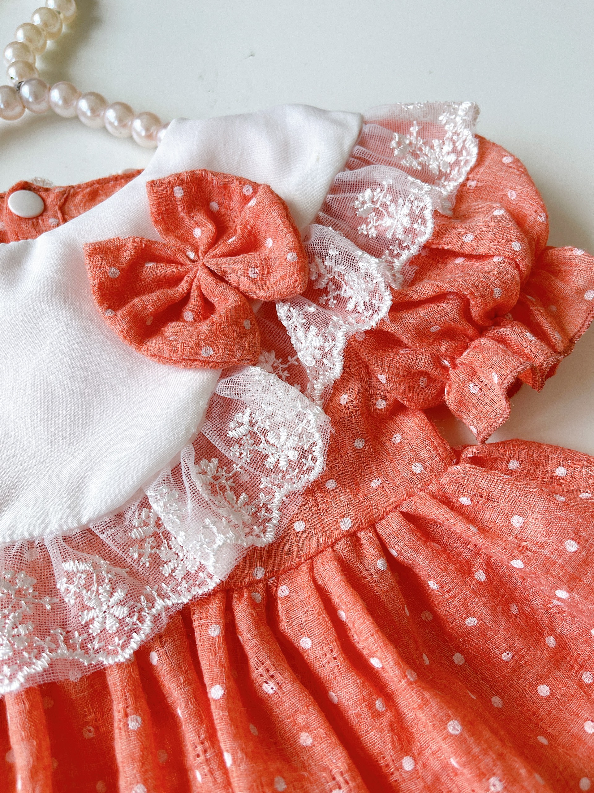 Váy Lolita Xanh Cốm 3 món cho bé sơ sinh -&gt; 15kg