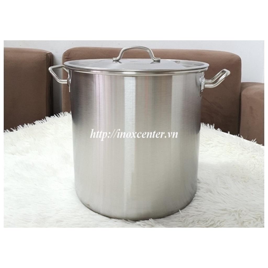 Nồi súp inox 430 - 25 lít/ Kích thước: 32x32 cm - Nồi dung tích lớn đa năng