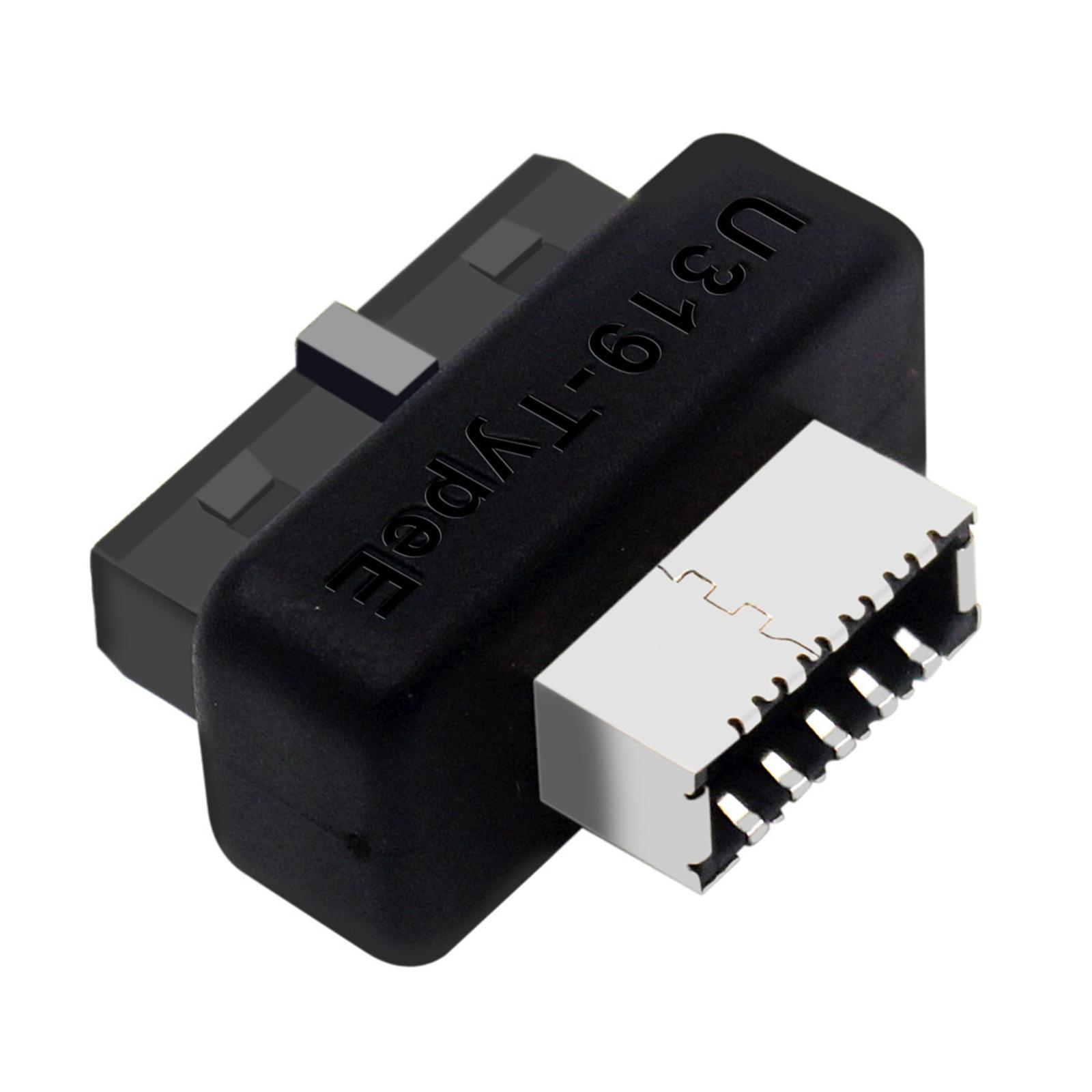 USB Front Panel Adapter, USB 3.1 Type E Key A to USB 3.0 20Pin Header Converter, Durable USB 3.1 3.2 Type -pin A Key Front Panel Adapter