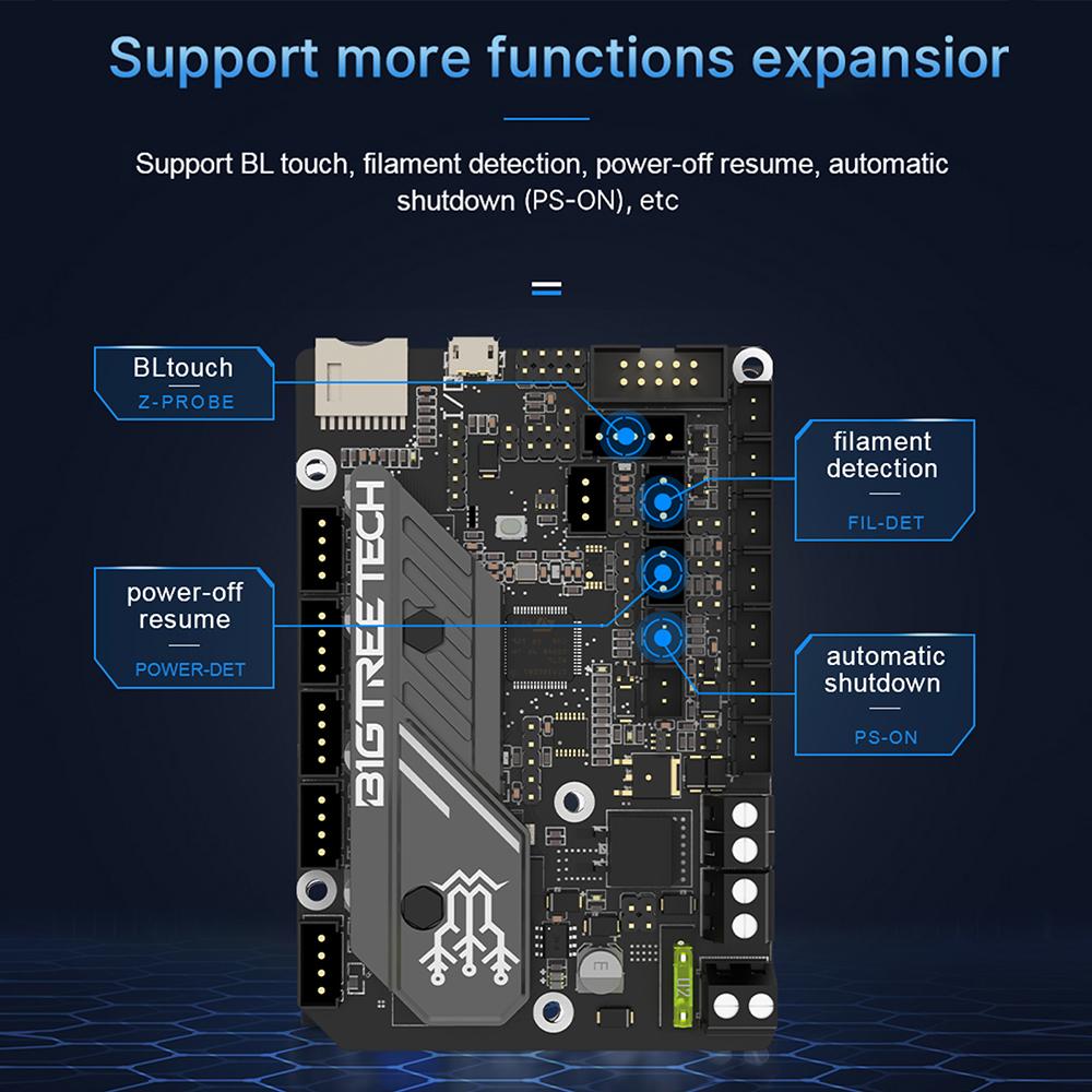 Boomboard BigTreetech Btt SKR Mini E3 v3.0 với TMC2209 UART vs SKR 2 Máy in 3D Mainboard cho Ender 3 Ender 5 Pro Cr 10