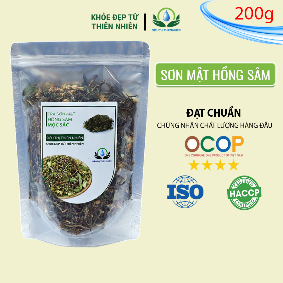 Trà Sơn Mật Hồng Sâm Mộc Sắc Gói 200g