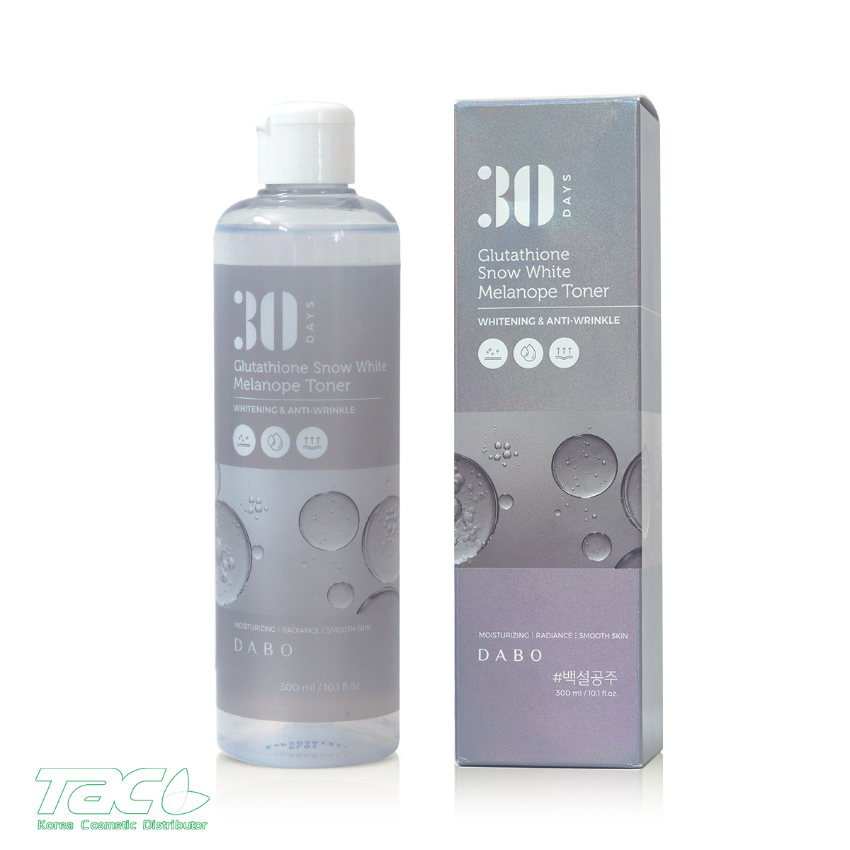DABO Nước hoa hồng dưỡng da Glutathione cấp ẩm sâu, làm sáng làm dịu da - DABO Glutathione Snow White Melanope Toner 300ml