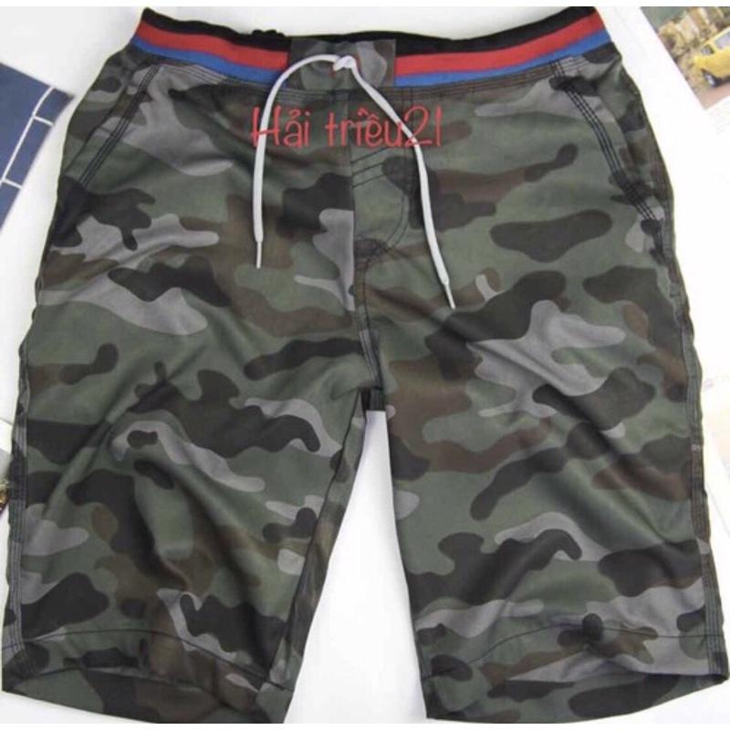 Quần short kaki nam camo