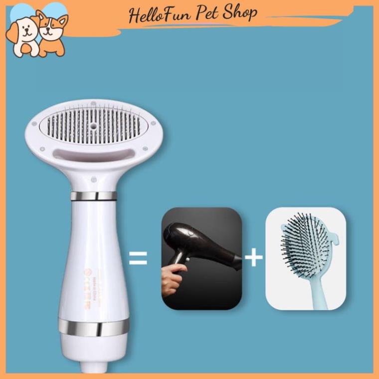 Máy sấy lông kiêm lược chải đa năng cho chó mèo