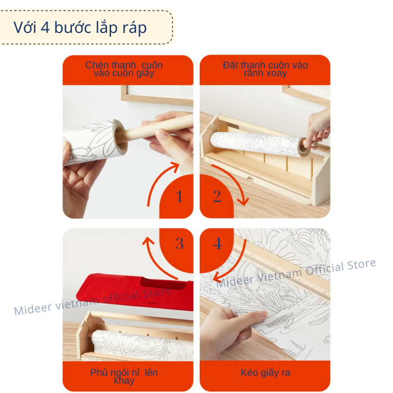 Ống đựng giấy vẽ Mideer Versatile Paper Roll Holder