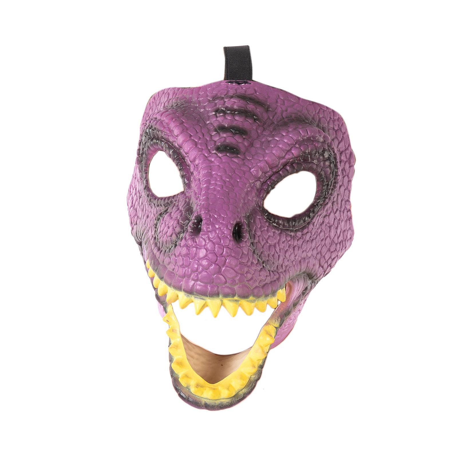 3D Dinosaur Latex Dragon Movable Jaw Headgear Scary Props Creative Halloween Animal for Role Play Theater Party Supplies