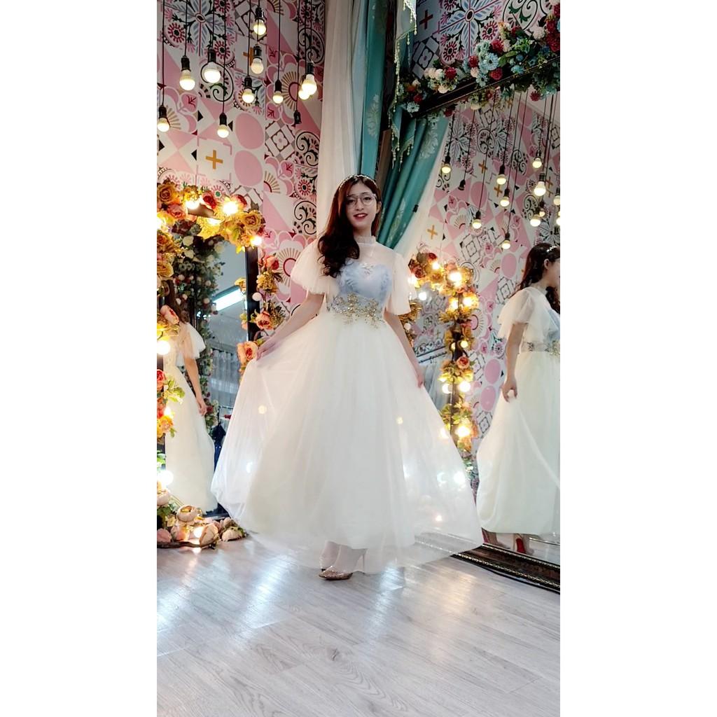 Váy dạ hội trễ vai babydoll đi chơi dự tiệc sinh nhật kỉ yếu xòe bèo công chúa xinh dễ thương Miituu TQ145