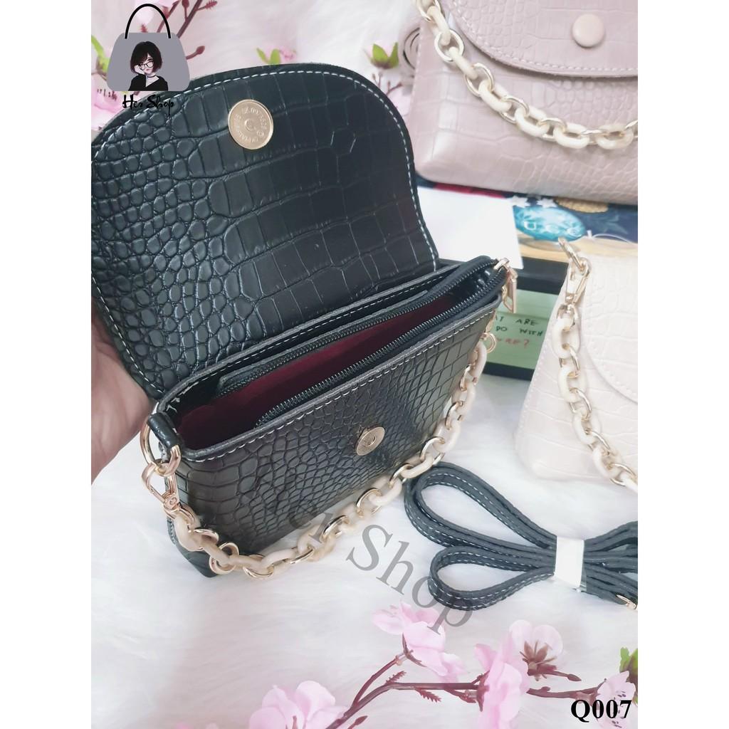 Túi xách nữ da mềm Túi đeo chéo mini hàng quảng châu siêu hot QC007