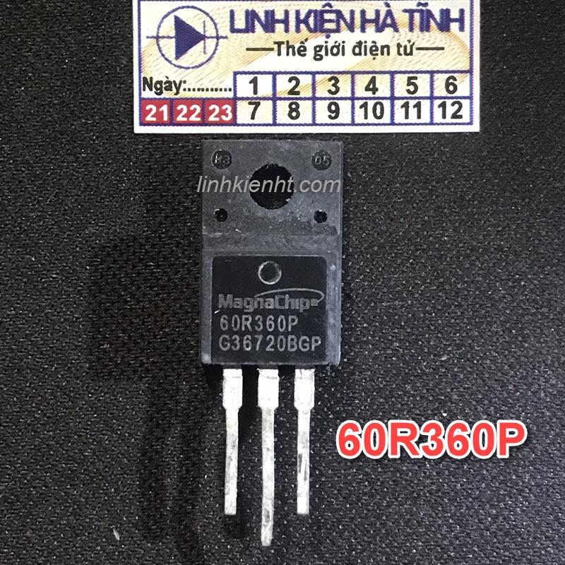 linh kiện mosfet kênh N 60R360P MMF60R360 11A 650V TO-220F tháo máy