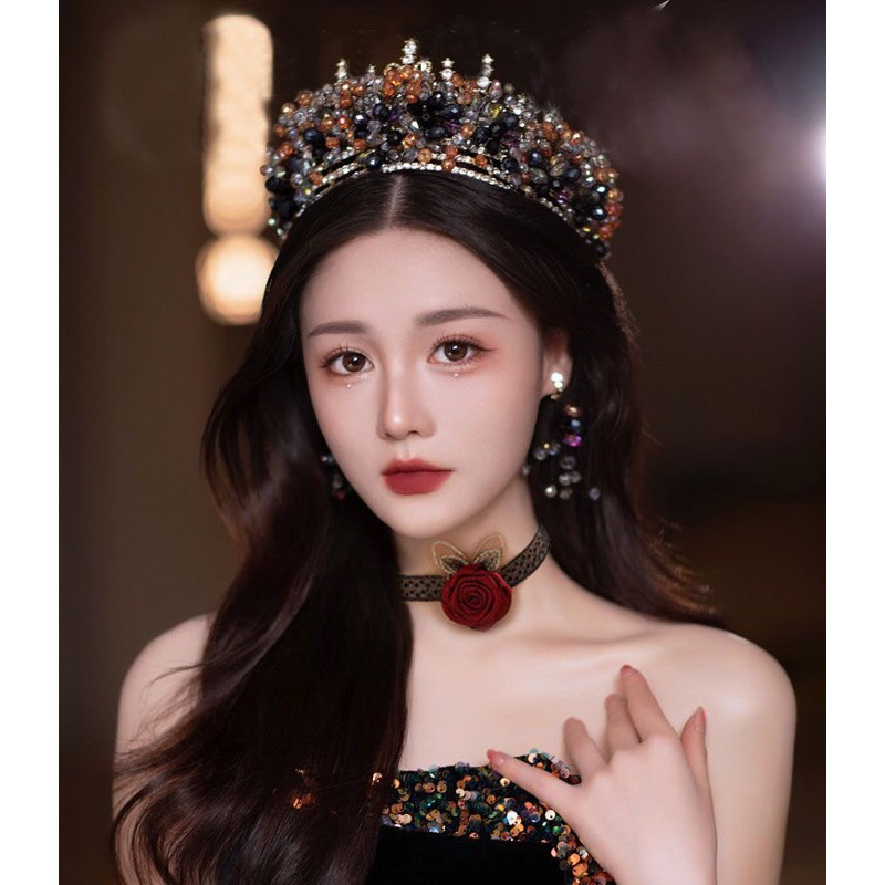 Vòng Cổ Choker Ren Hoa Hồng Sang Trọng Thời Trang
