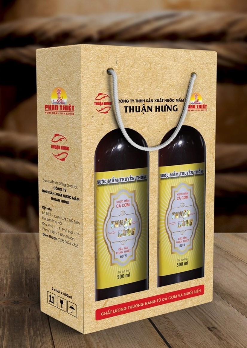 NƯỚC MẮM PHAN THIẾT CHAI THỦY TINH - THUẬN HƯNG 60 ĐẠM/1 HỘP 2 CHAI 500ML
