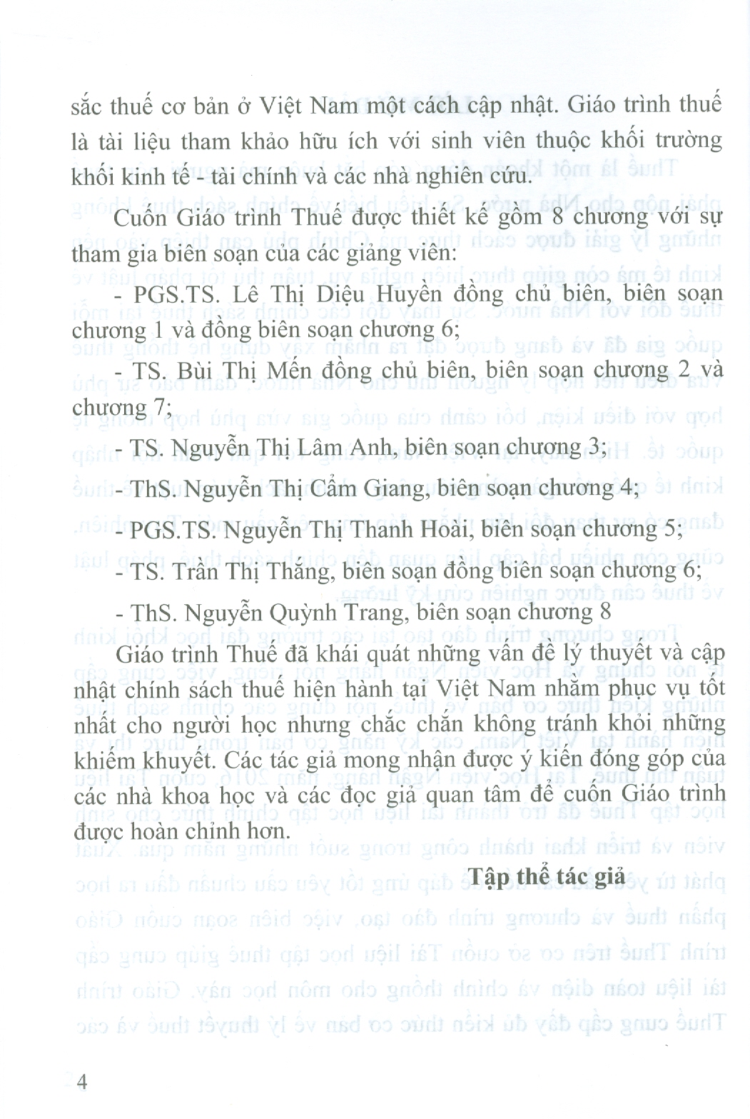 Giáo Trình Thuế (Học viện Ngân Hàng)