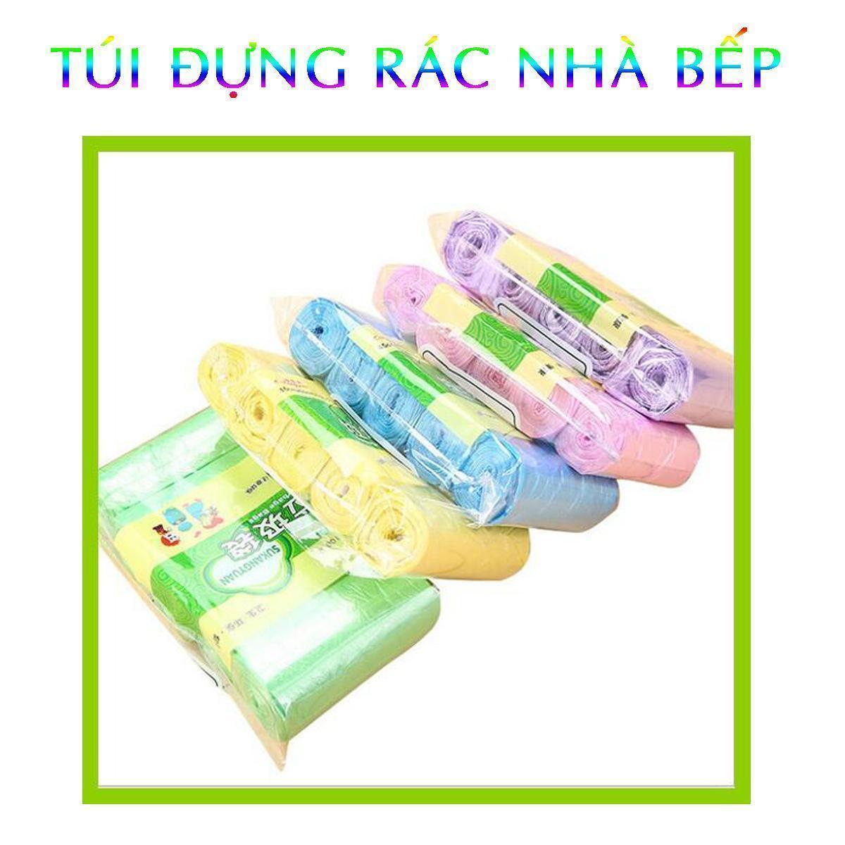 Combo 5 Cuộn 100 Túi Đựng Rác Mini Size 50x45cm