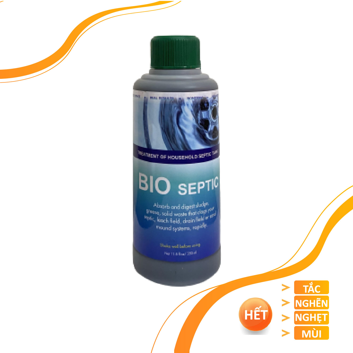 Vi sinh thông cống, xử lý hầm cầu, bể phốt, tự hoại BIO - SEPTIC - Chai 350ml