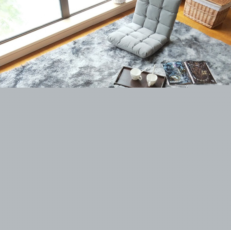 Thảm Lông Dài Trải Sàn Cao Cấp Kiểu Loang - xám đậm - 1m2x1m6