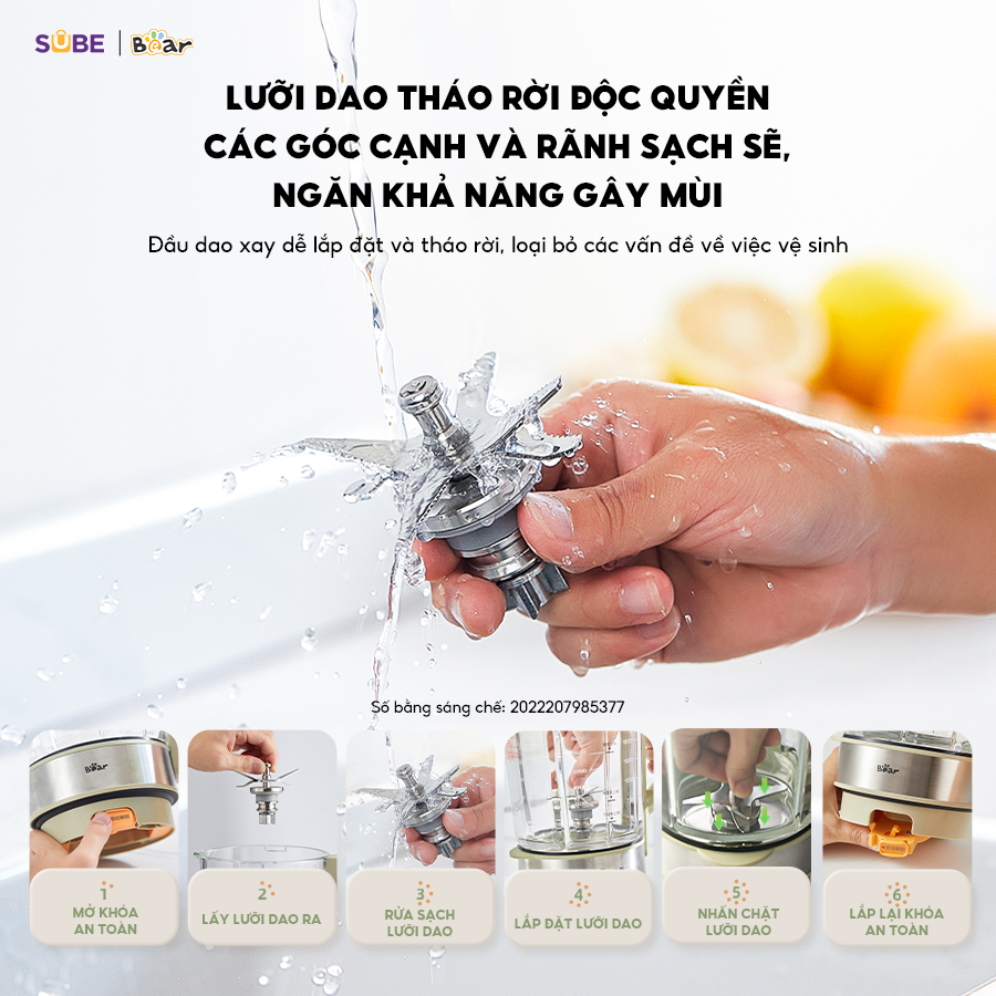 Máy Làm Sữa Hạt BEAR Đa Năng 1.75L Máy Xay Nấu Đa Năng Máy Xay Sinh Tố Máy Xay Hạt Nhuyễn Mịn Chống Ồn Tốt SB-SH17V - Hàng Chính Hãng