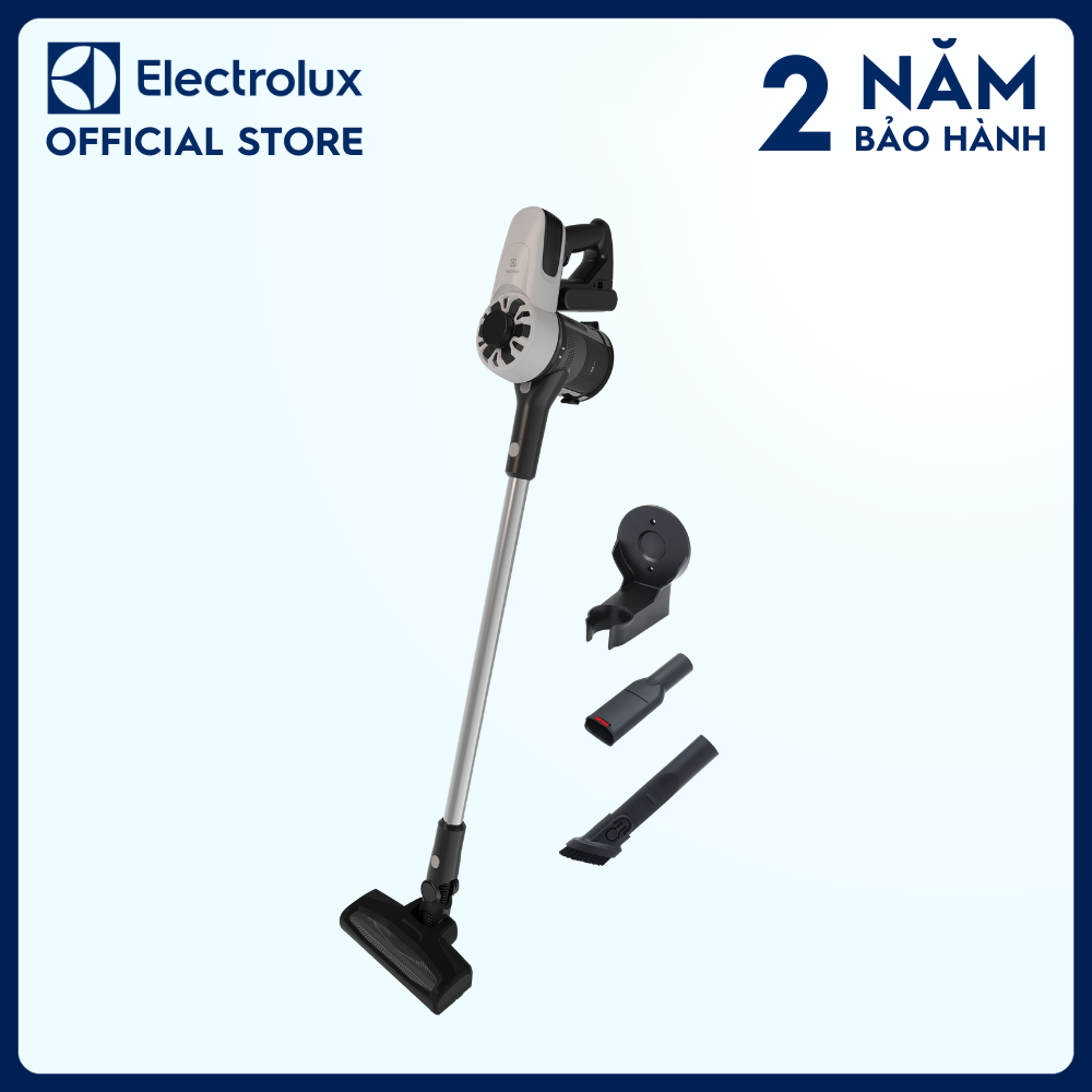 Máy hút bụi không dây Electrolux UltimateHome 300 - EFP31212 - Hoạt động liên tục đến 30 phút*. Làm sạch mọi ngóc ngách, cất giữ tiện lợi