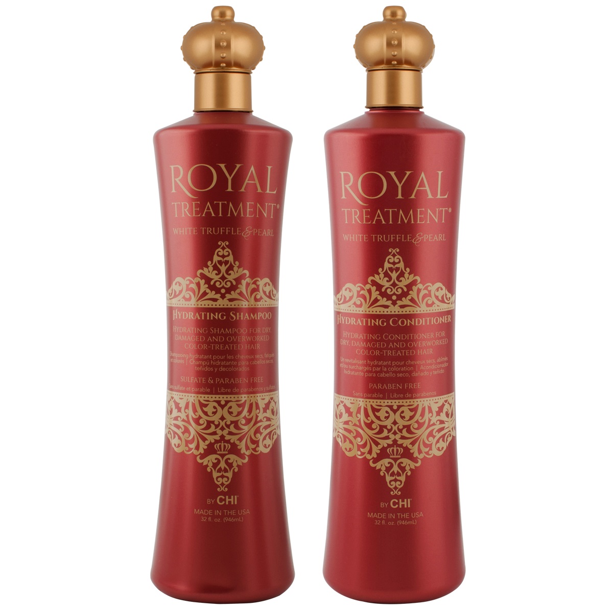 Bộ dầu gội xả CHI Royal Treatment Hydrating Mỹ 946ml siêu mềm mượt tóc (màu đỏ)