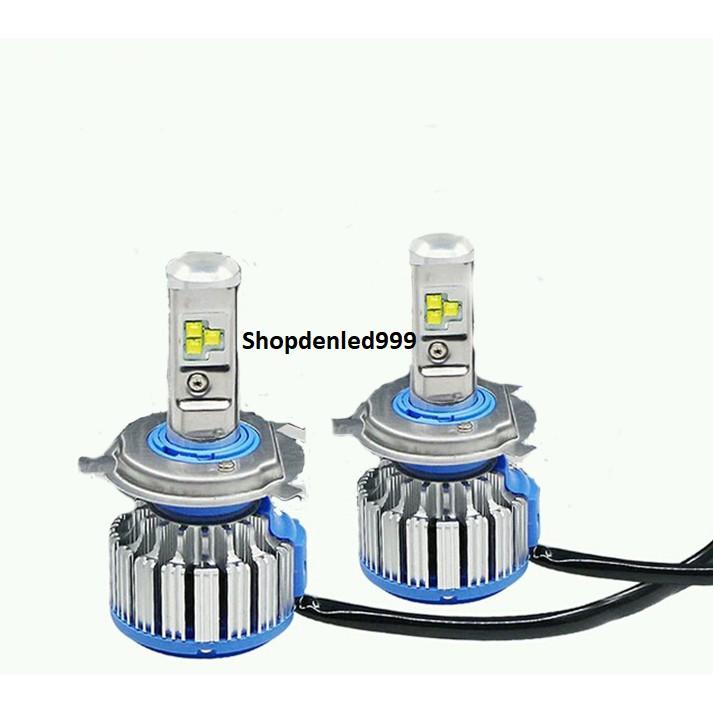 Đèn Pha LED Turbo T1 35w Chân H4 Lắp Xe Máy Sáng Gom Mạnh