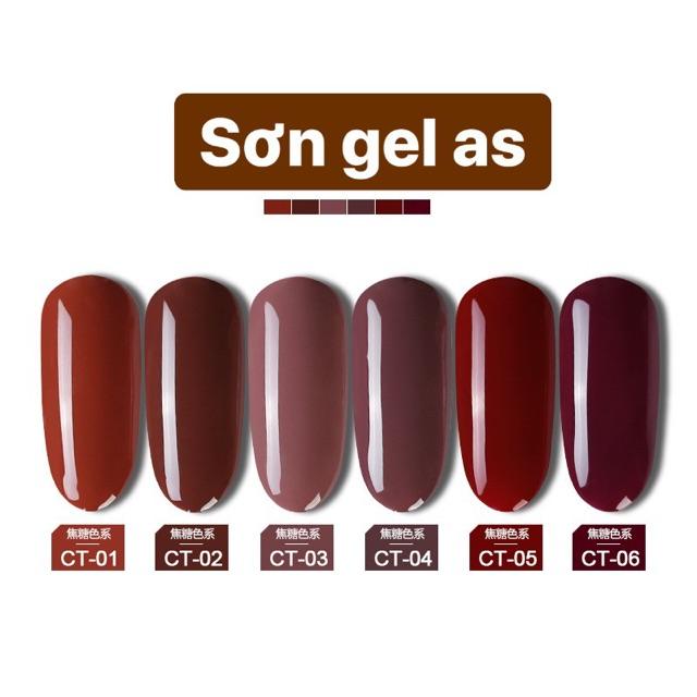 Sơn gel As tone nâu CT