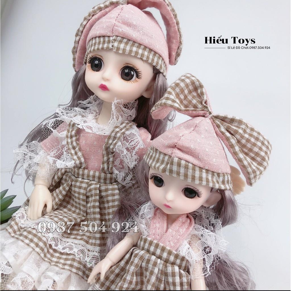 Bộ 2 Búp Bê Chibi 30cm 12 Khớp Xoay Chuyển Linh Hoạt Có Nhạc Vui Nhộn Búp Bê Đồ Chơi Cho Bé Gái