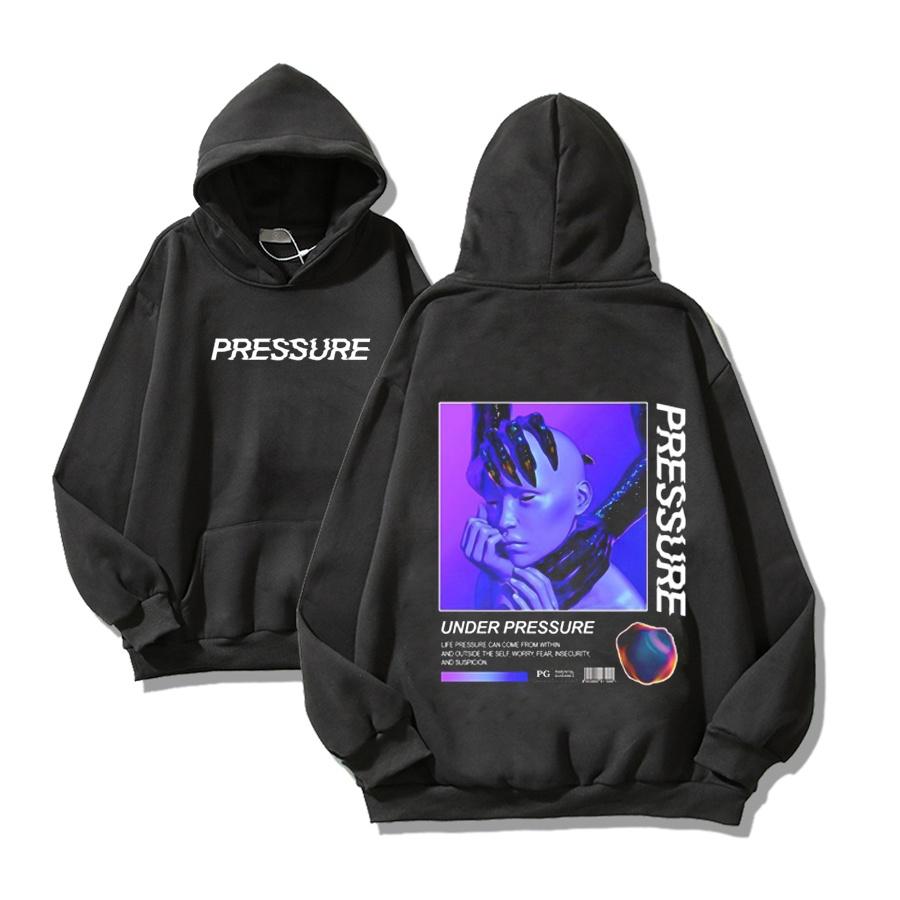 ÁO HOODIE FORM RỘNG NAM NỮ PRESSURE