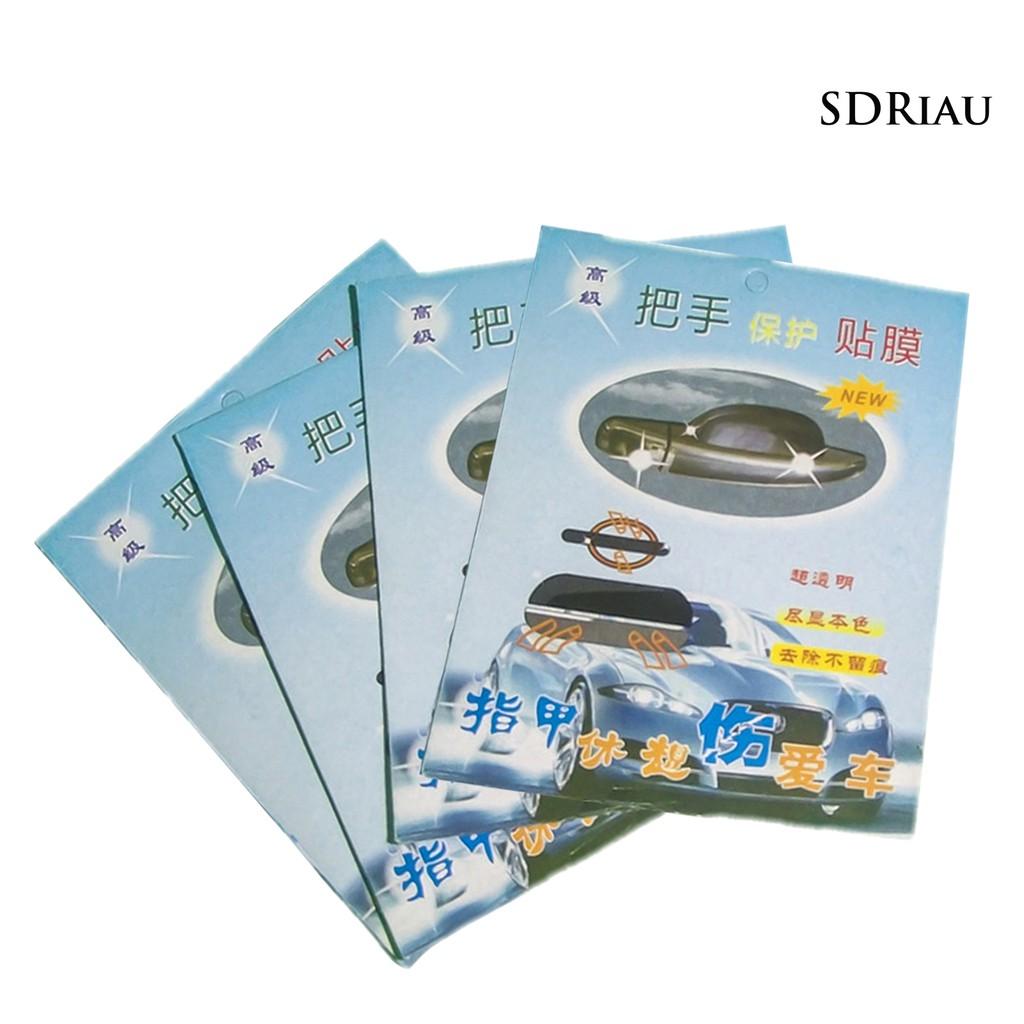 4 Miếng Dán Bảo Vệ Tay Nắm Cửa Xe Hơi Chống Trầy Xước